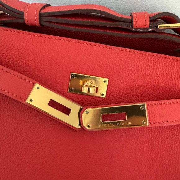 HERMES So Kelly 22 Togo Calfskin Orange - Picture 3 of 11